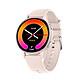 Forever Montre Connectée Bluetooth Igo Watch 4 Écran Amoled IP67 avec Assistant Vocal Rose - Écran AMOLED 1,28 pouces haute résolution 416 x 416 px offrant couleurs vives et excellente lisibilité en toutes conditions