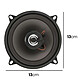 Avizar Haut-parleur Automobile 5 pouces 350W 13×13cm Aimant Ferrite Sensibilité 90dB Noir pas cher