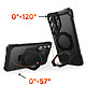 Supcase Coque MagSafe pour Galaxy S26 Ultra Unicorn Beetle Grip Antichoc Militaire 4.5m Noir pas cher