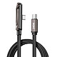 Avizar Câble USB-C vers USB-C Power Delivery 240W Conception Coudé 1.5m Compatible avec appareils USB-C nécessitant une puissance élevée
