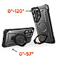 Supcase Coque MagSafe pour Galaxy S26 Ultra Unicorn Beetle Grip Antichoc Militaire 4.5m Noir pas cher