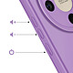 Acheter Avizar Coque pour Honor Magic 8 Lite en Silicone Souple avec Contour Protection Caméra Violet