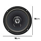 Avizar Haut-parleur Automobile 6 pouces 500W 16x16cm Aimant Ferrite Sensibilité 93dB Noir pas cher