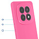 Avis Avizar Coque Soft-Touch pour Redmi Note 15 5G en Silicone Anti-dérapant Fuchsia