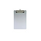 MAUL Porte-bloc en aluminium A5 avec pince nickelée Aluminium Porte-bloc