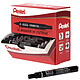 PENTEL Pack de 36 marqueurs permanents corps métal N50 pointe ogive encre noire Marqueur permanent