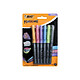 BIC Blister de 5 marking color Assorti de couleurs pastels ou intenses. Marqueur permanent