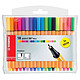 STABILO Pochette de 18 Stylo-Feutre POINT 88 MINI Pointe Fine 0,4 mm dont 5 fluo Feutre à pointe fine