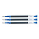 PILOT Recharge Roller Encre liquide V Ball 7 RT et Greenball Pointe Moyenne Bleu x 3 Recharge pour stylo roller