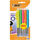 BIC Lot de 10 Stylos Bille pointe moyenne Bleu Stylo à bille