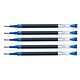 PILOT Recharge Roller Encre liquide V Ball 7 RT et Greenball Pointe Moyenne Bleu x 5 Recharge pour stylo roller