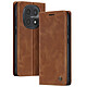 Avizar Étui Portefeuille Vintage pour Redmi Note 15 4G / 5G Collections CaseMe Marron foncé - Protection complète grâce au rabat magnétique et à la coque interne souple qui absorbe les chocs et protège efficacement le smartphone contre les chutes et rayures du quo