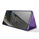 Avis Avizar Étui Miroir pour Galaxy S26 Ultra avec Fenêtre Smart View et Support Pliable Violet foncé