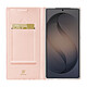 Dux Ducis Étui Clapet pour Galaxy S26 Ultra avec Porte-cartes Série Skin Pro Rose pas cher