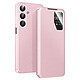 Avizar Étui pour Galaxy A17 avec Fenêtre Smart View et Porte-carte Rose - Fenêtre intelligente permettant de consulter notifications et informations sans ouvrir le clapet