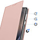 Acheter Dux Ducis Étui Clapet pour Galaxy S26 Ultra avec Porte-cartes Série Skin Pro Rose