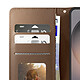 Avizar Étui Portefeuille RFID pour Galaxy S26 avec Support Vidéo et Dragonne Amovible Marron pas cher
