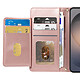 Avizar Étui Bandoulière pour Galaxy S26 Ultra avec Pochette Zippée et Support Vidéo Rose champagne pas cher