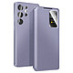 Avizar Étui pour Galaxy S26 Ultra avec Fenêtre Smart View et Porte-carte Gris lavande Fenêtre intelligente permettant de consulter notifications et informations sans ouvrir le clapet