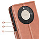 Acheter Avizar Étui Portefeuille pour Honor Magic 8 Lite Style Rétro avec Support Marron
