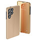 Avizar Étui de Protection pour Galaxy S26 Ultra Clear View avec Support Vidéo Dorée Étui Folio Smart View Miroir pour Galaxy S26 Ultra, protection intégrale au quotidien