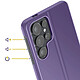 Acheter Avizar Étui de Protection pour Galaxy S26 Ultra Clear View avec Support Vidéo Violet foncé