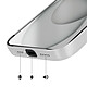 Avizar Coque MagSafe pour iPhone 15 Rigide avec Verre Protection Caméra pas cher