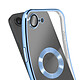 Avis Avizar Coque pour iPhone 17e avec Contour Chromé en Silicone Souple Bleu