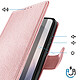Avis Avizar Étui Portefeuille pour Galaxy S26 Plus Série Chesterfield Grainé Fonction Stand