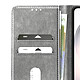 Avizar Étui Portefeuille pour Galaxy S26 Série Chesterfield Grainé Fonction Stand Gris pas cher