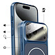 Avis Avizar Coque MagSafe pour iPhone 15 Pro Max Rigide avec Verre Protection Caméra Bleu nuit