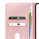 Avizar Étui Portefeuille pour Galaxy S26 Ultra Série Chesterfield Grainé Fonction Stand Rose pas cher