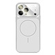 Avizar Coque pour iPhone 13 Pro Compatible MagSafe Finition AG Glass Mate - Structure hybride avec contour en silicone absorbant efficacement les chocs et les chutes du quotidien