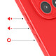 Acheter Avizar Coque pour Redmi Note 15 en Silicone Souple avec Renfort Bloc Caméra Rouge
