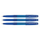 PILOT Stylo Bille SUPER GRIP G à Capuchon Pointe Extra Large Bleu x 3 Stylo à bille