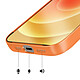Avizar Coque pour iPhone 12 Compatible MagSafe Finition AG Glass Mate pas cher