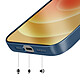 Avizar Coque pour iPhone 12 Compatible MagSafe Finition AG Glass Mate pas cher
