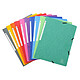 EXACOMPTA Chemise à élastique sans rabat carte lustrée 400gm2 - A4 - Couleurs aléatoires x 50 Chemise à rabat