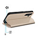Acheter Avizar Étui à Clapet pour Galaxy S26 Plus Magnétique Fonction Stand Classic Edition Dorée