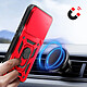 Mayaxess Coque pour Redmi Note 15 Pro 5G avec Cache Caméra Coulissante / Bague Magnétique Rouge pas cher