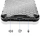Avizar Coque pour Redmi Note 15 Pro Plus 5G Renforcée Texturée Nid d'Abeille Noir pas cher