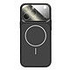 Avizar Coque pour iPhone 13 Pro Compatible MagSafe Finition AG Glass Mate - Structure hybride avec contour en silicone absorbant efficacement les chocs et les chutes du quotidien