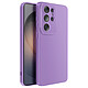 Avizar Coque pour Galaxy S26 Ultra en Silicone Souple avec Renfort Bloc Caméra Violet - Coque en silicone souple absorbant les chocs, idéale pour protéger efficacement votre Samsung Galaxy S26 Ultra contre les rayures et les petits impacts quotidiens