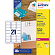AVERY Pochette de 525 Étiquettes Blanches de Masquage ou Correction 63,5 x 38,1 mm Etiquette de correction