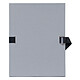 EXACOMPTA Chemise à sangle Dos extensible 12 cm Papier toilé 24 x 32 cm Gris x 10 Chemise extensible