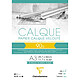 CLAIREFONTAINE Bloc calque supérieur encollé A3 50 feuilles 90/95g Papier calque