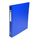 EXACOMPTA Classeur PP 4 anneaux 25mm sur 3ème/c. BLEU Classeur à anneaux