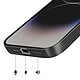 Acheter Avizar Coque pour iPhone 14 Pro Compatible MagSafe Finition AG Glass Mate Noir