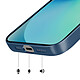 Avizar Coque pour iPhone 13 Compatible MagSafe Finition AG Glass Mate pas cher