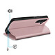 Acheter Avizar Étui à Clapet pour Galaxy S26 Plus Magnétique Fonction Stand Classic Edition Rose